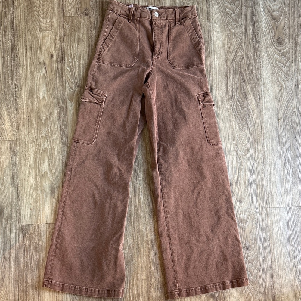 Paige Brown Cargo Pants Size: 27